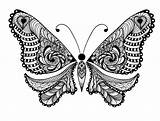 Coloring Pages Adults Animal Animals Adult Butterfly Printable Abstract Kids Bestcoloringpagesforkids Templates Beautiful Folk Ornaments Uncolored Tattoo Lot Sweet Butterflies sketch template