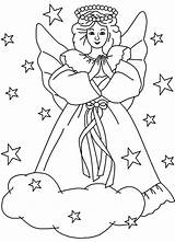 Angel Coloring Pages Christmas Angels Snow Preschool Printable Gabriel Kids Religious Colouring Getcolorings Color Library Clipart Popular Print Getdrawings Colorings sketch template