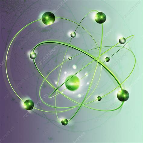 atomic structure stock image  science photo library