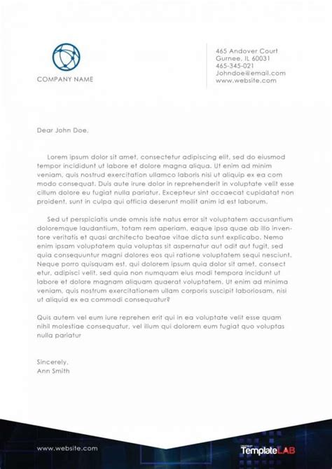 Company Letterhead Template 2 - TemplateLab Exclusive