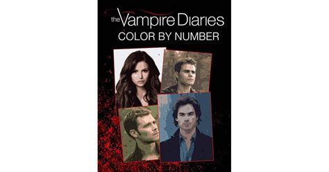 vampire diaries color  number  incredible coloring book