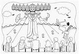 Dussehra Ravan Dusshera Dussera Diwali Ravana Sheets sketch template