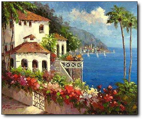 landscape oil paintinglandscape oil paintingmediterranean oil painting