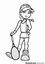 Tennis Coloring Pages Coloringpages1001 sketch template
