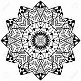 Pages Coloring Zendoodle Mandala Patterns Floral Drawn Hand Drawing Getcolorings Doodle Adult Vector Orient Simple Getdrawings Shutterstock sketch template