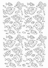 Fish Coloring Pages Little Pisces Color Water Print Adult Worlds Numerous Printable Lot Kids Sea Dolphin Children Adults Justcolor Nggallery sketch template