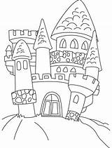 Coloring Castle Pages Cartoon Printable Library Clipart sketch template