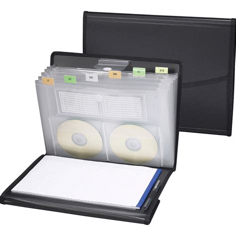 smead poly pro series ii pad folio  pocket expanding file letter
