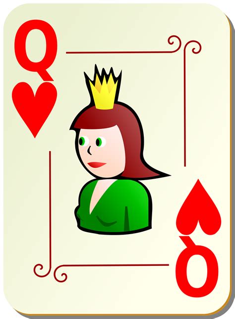 queen  hearts card clipart