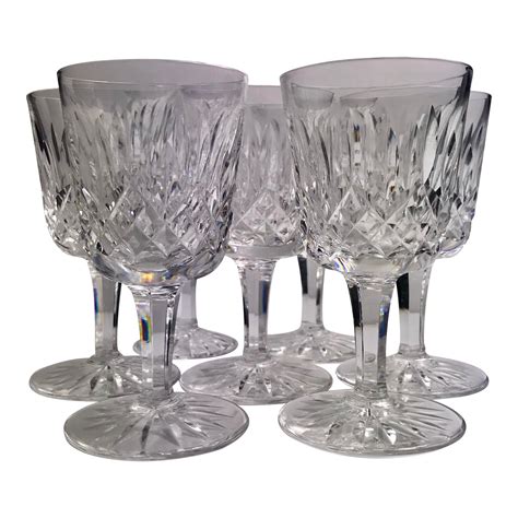 vintage waterford crystal lismore cocktailcordial glasses set   chairish