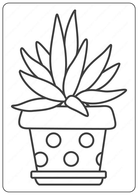 printable cactus coloring pages printable templates