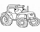 Mewarnai Gambar Traktor sketch template