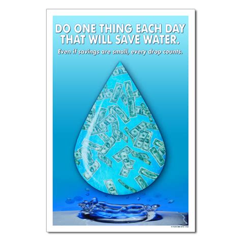Ai Wp361 Do One Thing Each Day That Will Save Water Conservation Poster