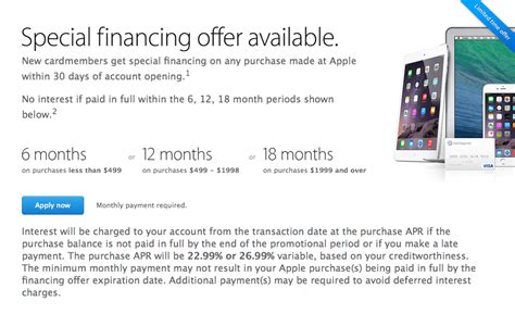 apples special financing  special alright connecting  dots