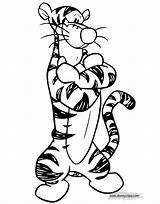 Tigger Coloring Pages Disneyclips Crossed Arms Standing His Funstuff sketch template