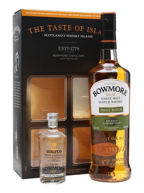 bowmore small batch uisge source water set scotch whisky  whisky exchange