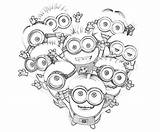 Coloring Minions Pages Minion Kids Despicable Valentine Drawing S0085 Printable Print Outline Color Cartoon Til Getdrawings Getcolorings Idéer Malebøger Malesider sketch template