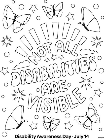 children  disabilities coloring pages