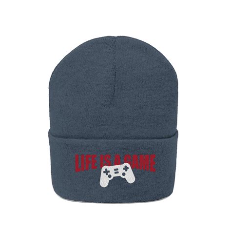 life   game knit beanie gamer hat gaming lifestyle etsy uk