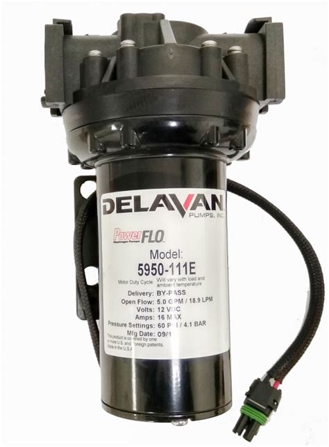 delavan   powerflo electric diaphragm pump bypass  quickattach