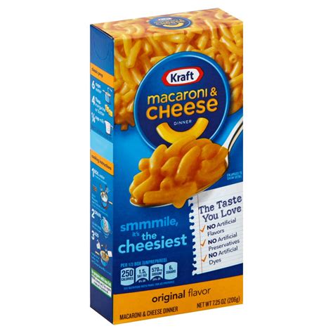 kraft macaroni  cheese dinner  cheesiest    box  pack american food store