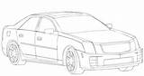 Cadillac Cts Coloring Pages Printable Categories sketch template