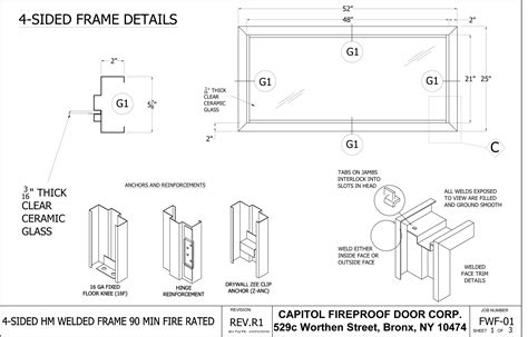 kalamein lot line fire rated windows capitol fireproof door