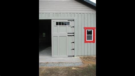 build barn  garage swing  doors youtube