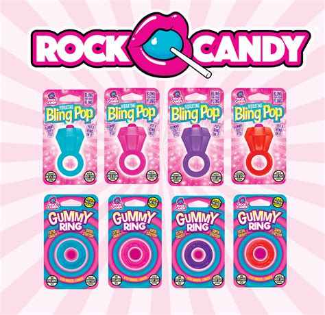Rock Candy Now Shipping All New Bling Pop Gummy Rings Sign Magazine