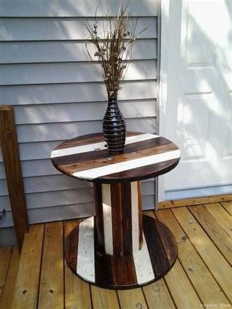 clever diy recycled spool furniture ideas  outdoor living