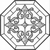 Coloring Stained Pages Glass Ornament Wecoloringpage sketch template