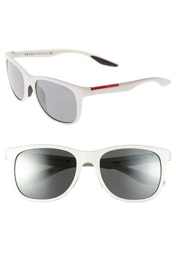 prada 55mm square sunglasses white one size 220 nordstrom lookastic