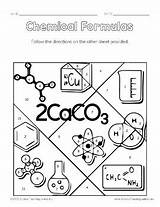 Chemical Formulas Number Color Teks Science 5d Junkie Teaching Physical sketch template