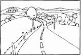 Coloring Landscape Pages Road Scenery Landscapes Printable Kids Color Coloring4free Without Simple Colouring Countryroad Drawing Sheets Print Click Scenic Drawings sketch template