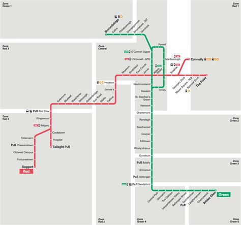 luas green  map map  luas green  ireland