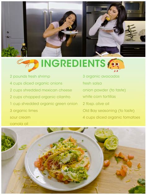 karrueche tran  kylie jenner shrimp tacos recipe healthy taco recipes food recipes