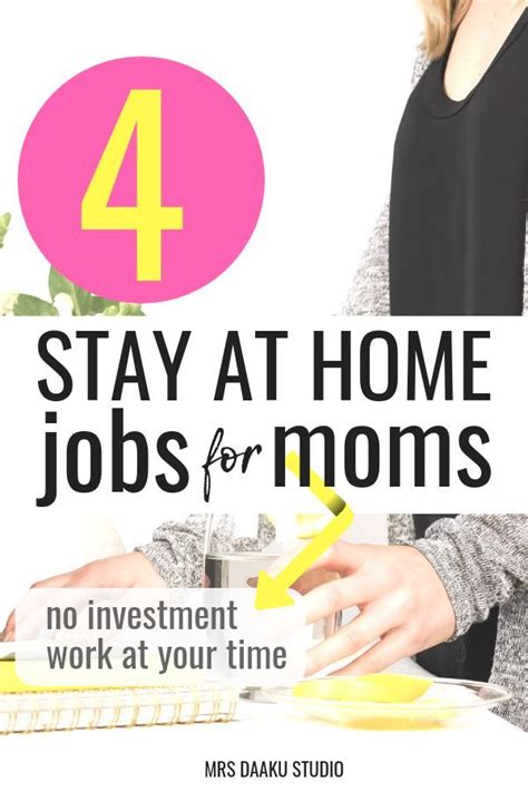 4 Online Jobs For Stay At Home Moms Without Investment I Do 1 2 3