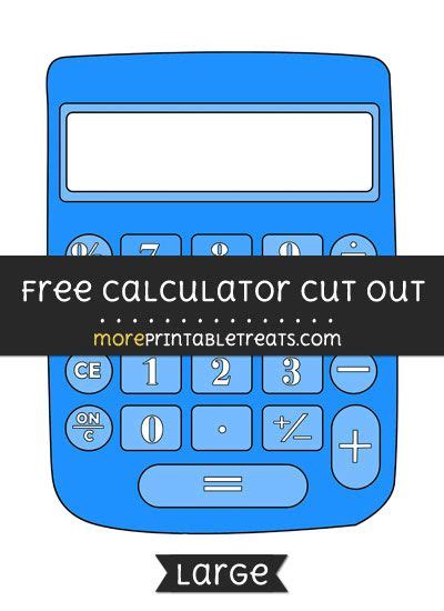 calculator cut  large size printable year planning computer paper program design