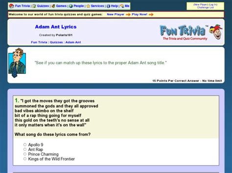 adam ant lyrics worksheet    grade lesson planet