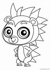 Coloring Littlest Pet Shop Pages Coloring4free Russell Related Posts Popular sketch template