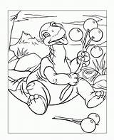 Coloring Pages Land Before Time Foot Little Color Printable Kids Dinosaur Littlefoot Popular Coloringhome Getcolorings Comments sketch template