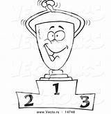 Podium Coloring Trophy sketch template