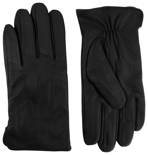 heren handschoenen met touchscreen leer zwart hema
