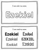 Ezekiel Handwriting sketch template