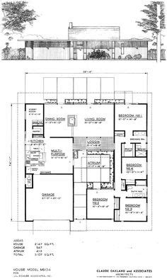 eichler floorplans ideas floor plans   plan eichler homes