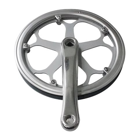 style outdoor exercise bicycle crank set silver crank  chain wheel buy crank