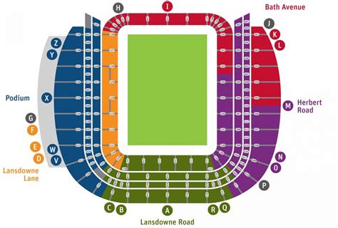 aviva stadium map aviva stadium seat map ireland