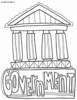 Studies Social Government Pages Coloring Humanities sketch template