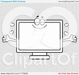 Hug Wanting Outlined Cartoon sketch template