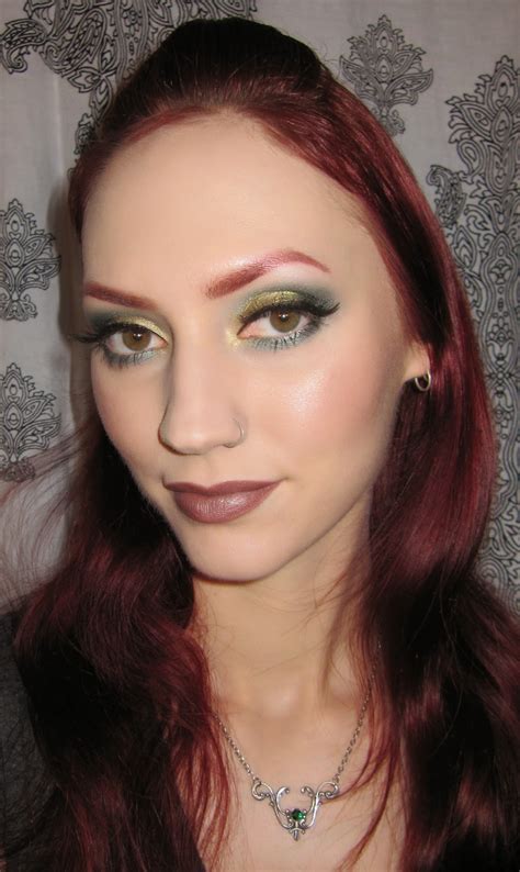 Glitter Is My Crack Golden Turquoise And Green Eye Makeup Look